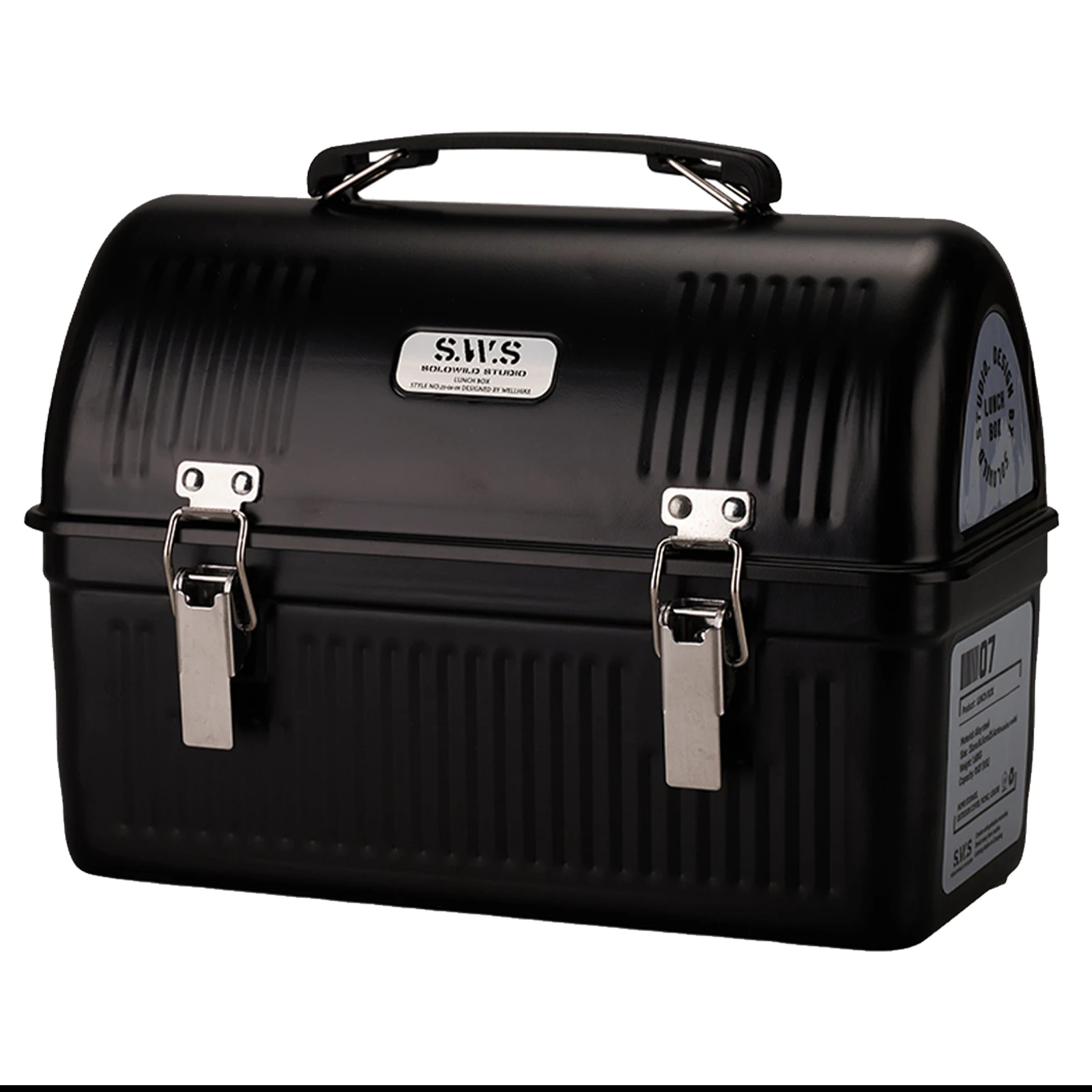 

Vintage Metal Lunchbox with Handle and Latch Picnic Box 9.5L Retro Metal Containers for Office Picnic Hiking Beach