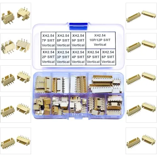 XH2.5 SMT Header Jst 2.54mm Pitch JST-XH 2/3/4/5/6/7/8/9/10/12Pin SMT Header Mounting Top Type Vertical Header (XH2.5-SMT-Ver)