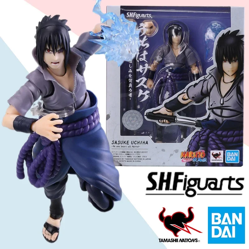 

Original Bandai Anime Action Figure Naruto SHFiguarts SHF Uchiha Sasuke Finished Model Kit Collection Toy Gift for Children Kids