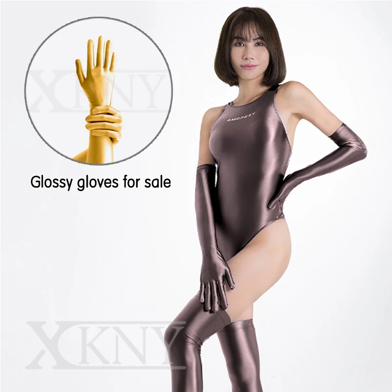 XCKNY-guantes de satén sedosos brillantes, manoplas multicolores, sexy, de alta elasticidad, para vestido de fiesta, juego de rol