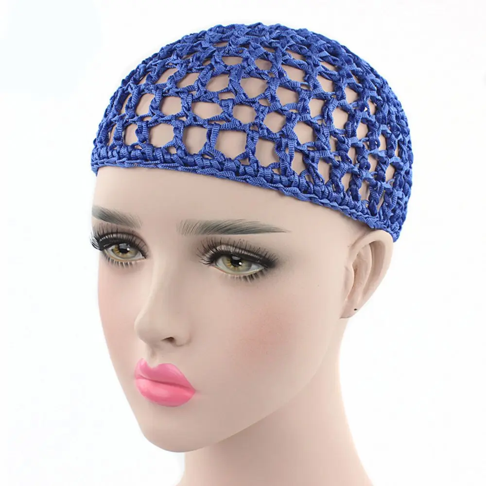 Multi-color Fashion Sleeping Handmade Crochet Night Mesh Cap Hair Net Net Hat Snood