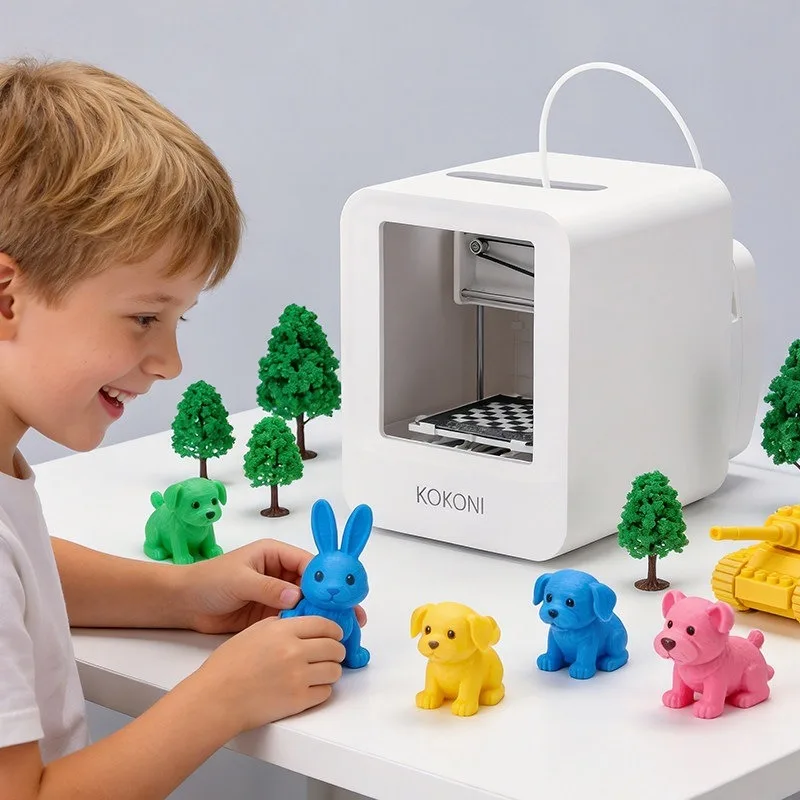 Household three-dimensional 3D printer smart little white small special black