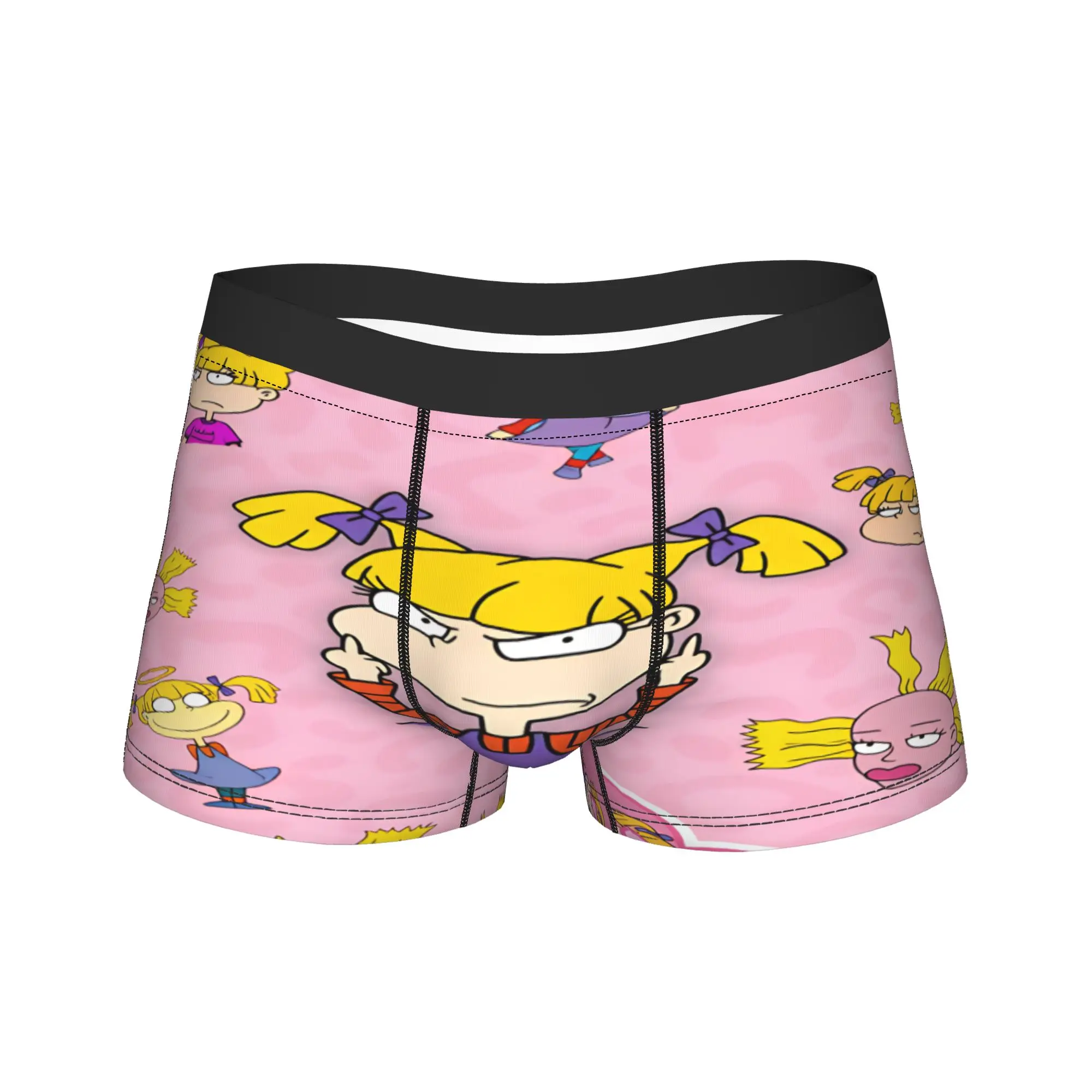 Rugrat Character Underwear  Comfortable Underpants Printed Shorts Briefs For Men Pouch Large Size Boxershorts