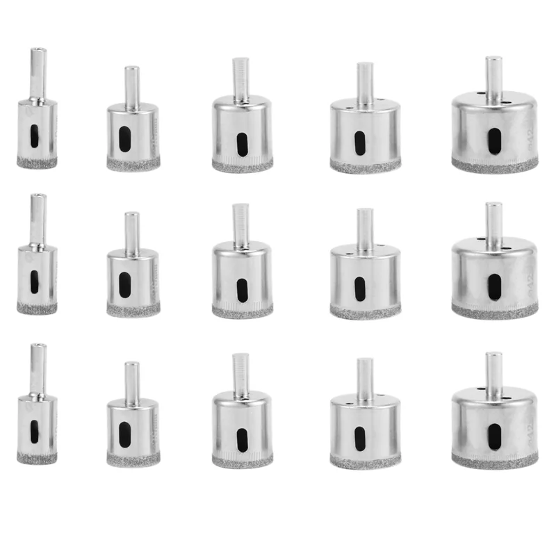 

GYTB-15X 20-42Mm Diamond Hole Saw Drill Bit Set For Tile Glass Marble Granite Cutting
