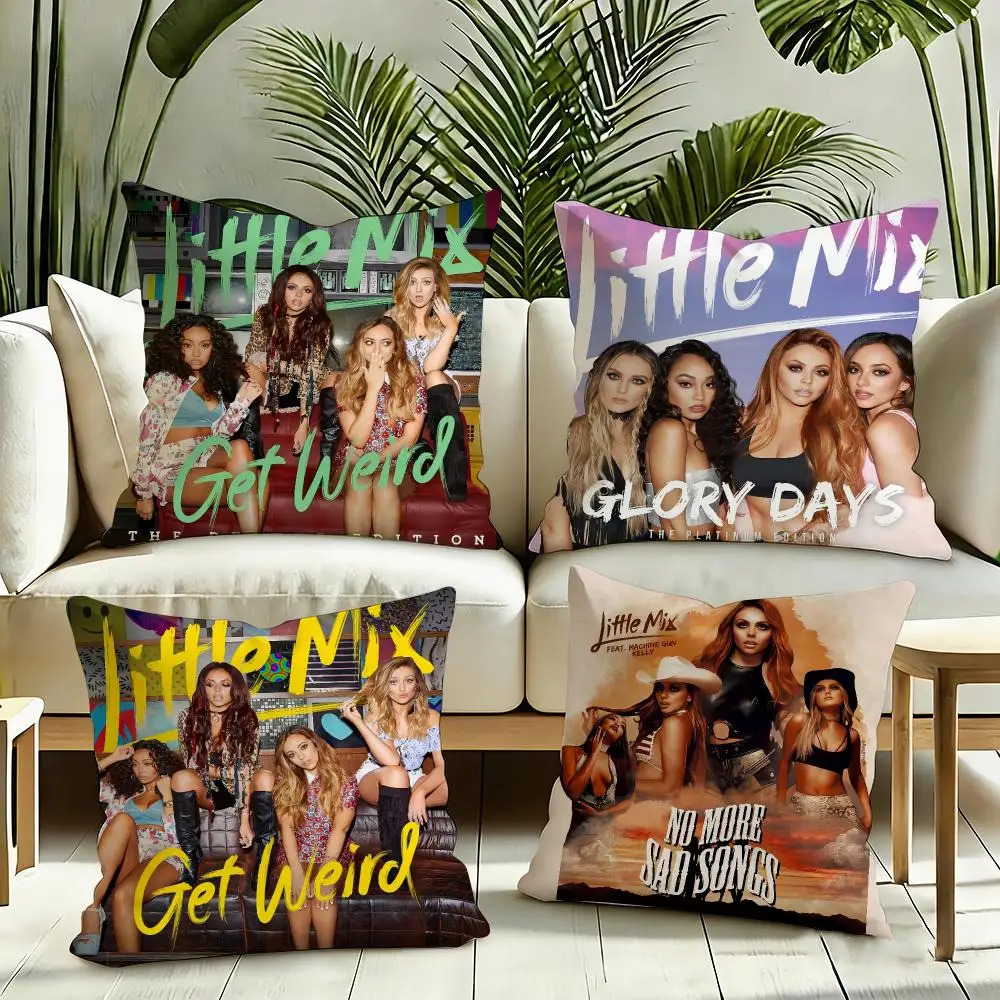 L-Little M-Mix Cushion Cover Square Decorative Sofa Cushion Cover Bedroom Living Room Home Decor Halloween Gift