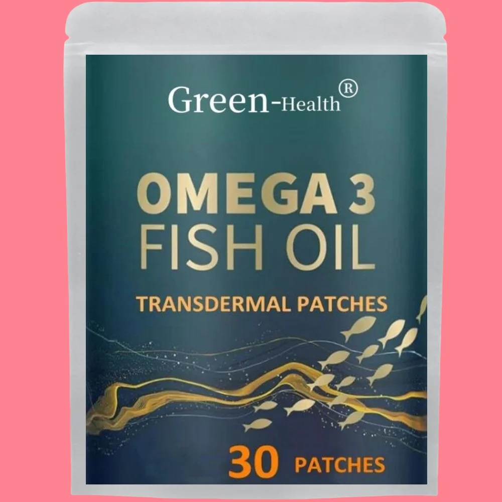 

Omega 3 Fish Oil Transdermal Patches Brain & Heart Health Support -30 Patches One Month Supply