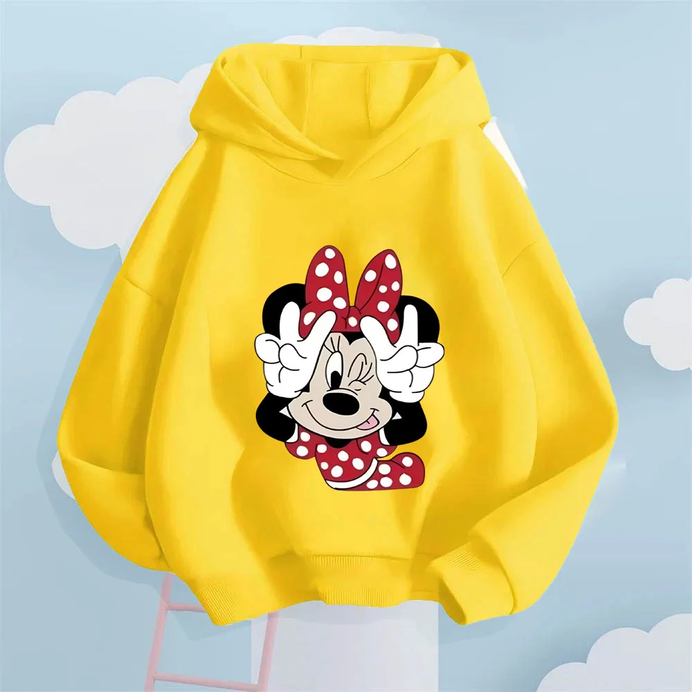 نمط الرسوم المتحركة لعوب! هوديي للأطفال مطبوع عليه ميني ماوس المرح، دع الأطفال ارتداء أزياء حلوة ولطيفة #5
