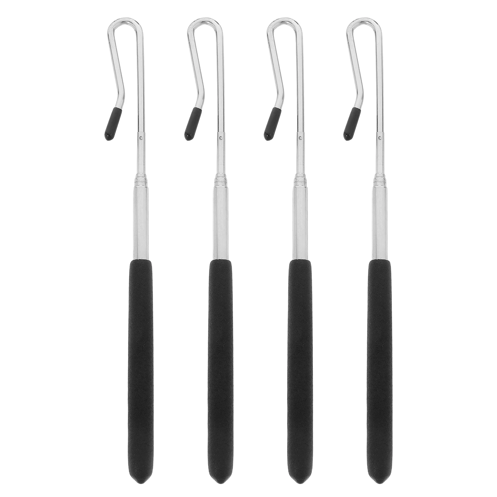 

4 pcs Black Metal Hand Puppet Control Rods Adjustable Length Comfort Grip Puppet Manipulation Sticks Toy Accessories Novelty