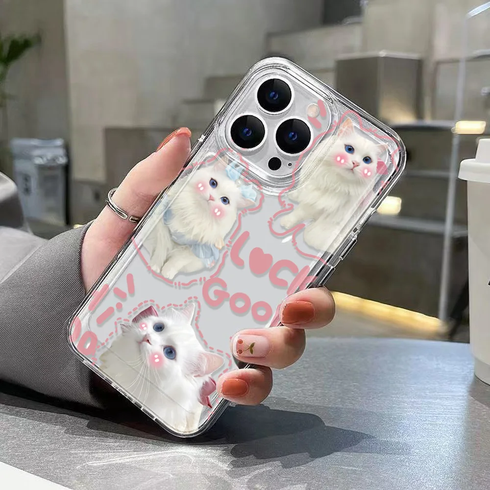 Soft TPU Cat Case For Samsung A54 5G A55 A35 A34 A53 A52 A24 A23 A22 A15 A14 A13 A05 S24 Ultra S23 Plus S21 S20 FE Fundas Covers