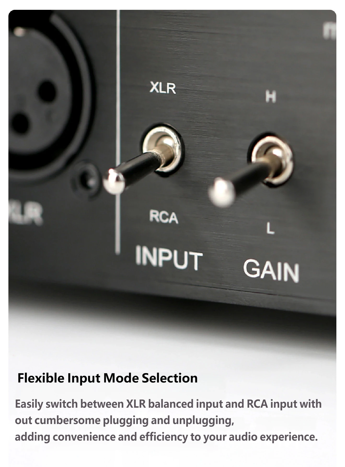YJCO HiFi Balanced Kopfhörerverstärker TPA6120A2*2 Chip 4.4/3.5/6.35/XLR Ausgang DC12V, Audiophiler Desktop Balanced Amp E300 – Detail 13