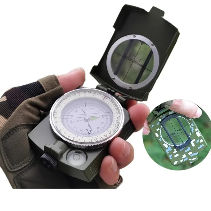 For outdoor ranging luminous compass waterproof positioning slope geological compass professional orienteering off-road