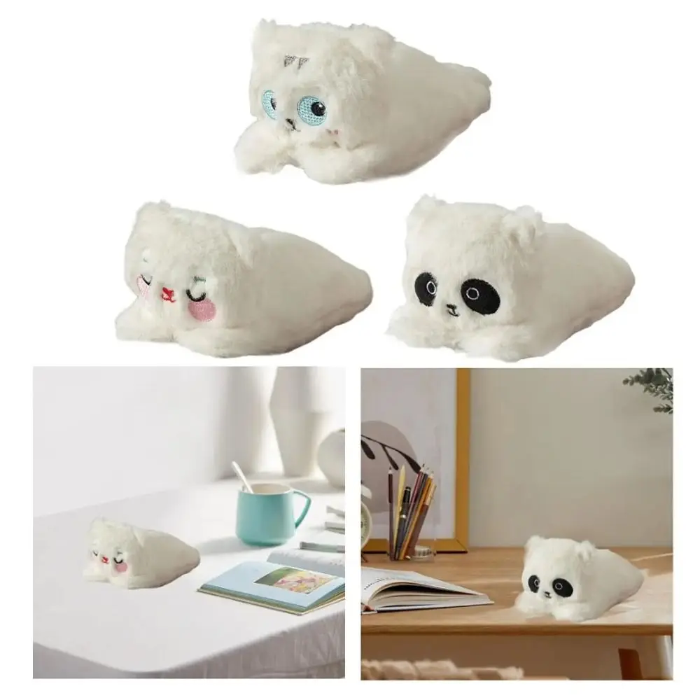 Pluszowy piórnik Animal Doll Kitten Cute Design Large Capacity Panda Plush Pen Bag Zipper Closure Cartoon