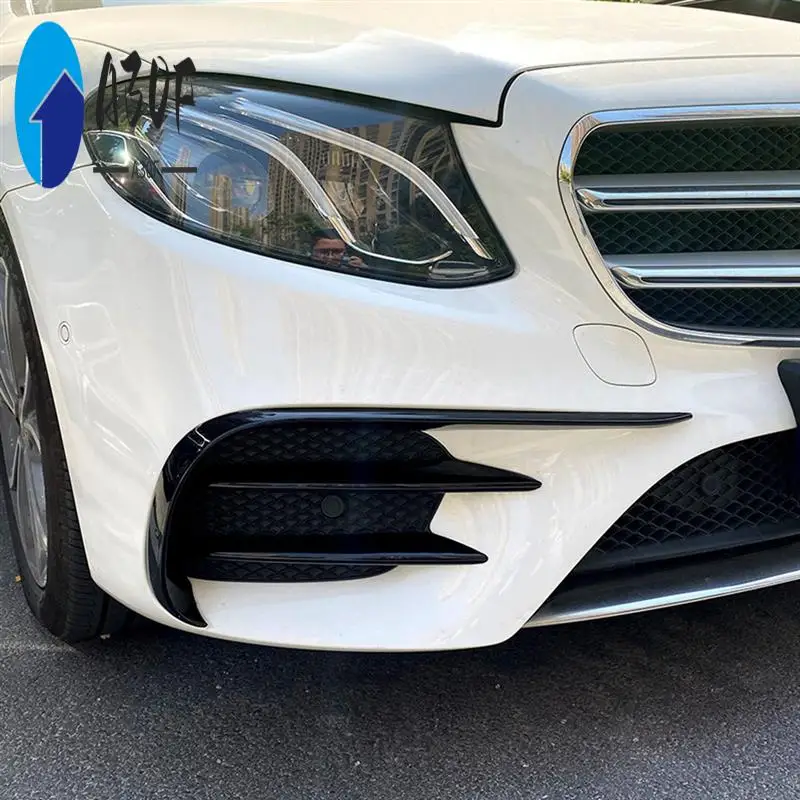 

A30F-Bumper Spoiler AMG Wind Blade Front Wind Blade Decoration Car For Mercedes-Benz E-Class W213 2016-2020 E200 260 300