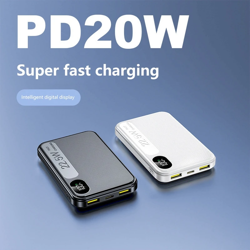 XIAOMI 30000mAh قوة البنك شاشة ديجيتال سعة كبيرة محمولة شحن سريع مع المدمج في 4 كابلات بطارية خارجية 2026
