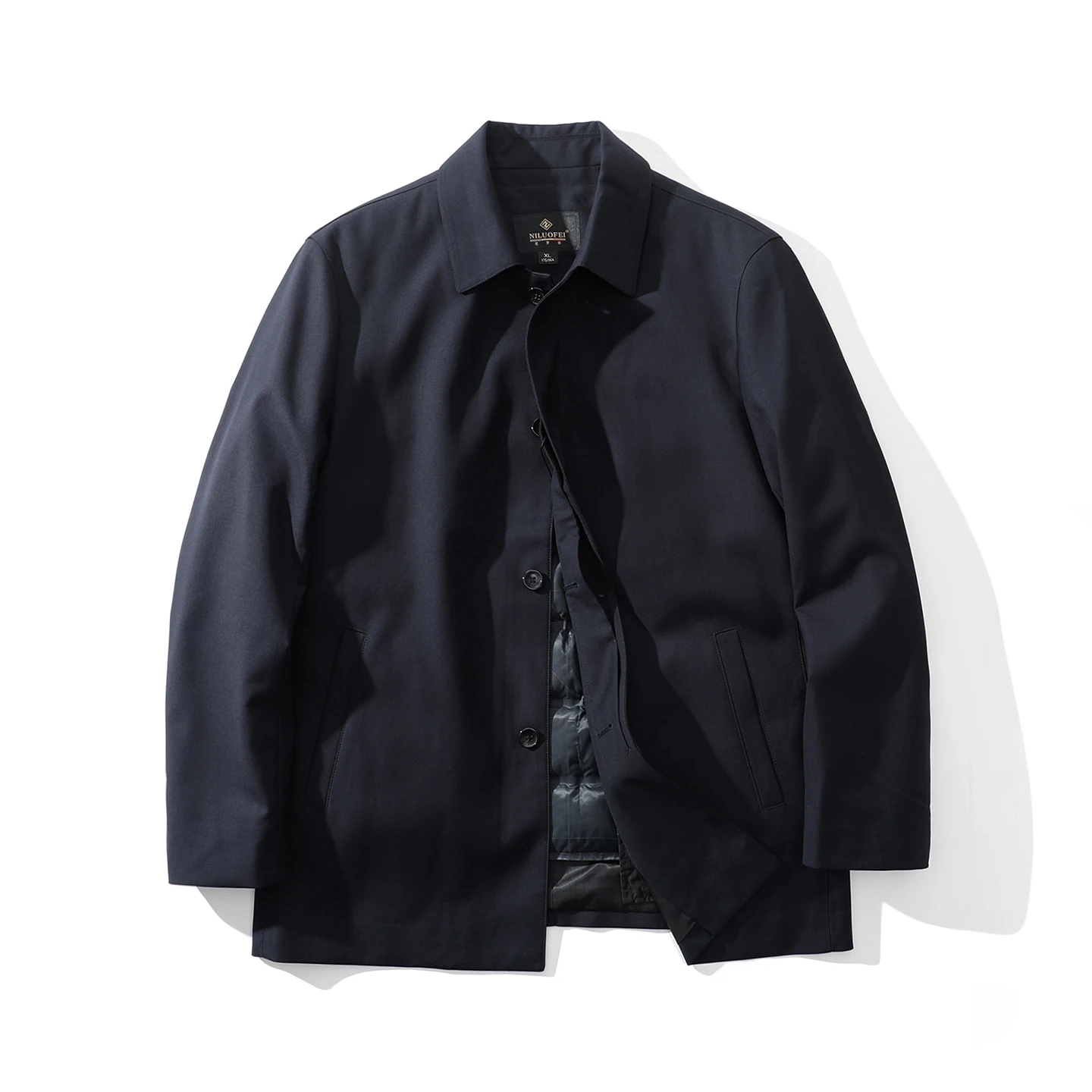 

Мужское повседневное пуховое пальто Trade King со съемным гусиным пухом, внутреннее 90% белое зимнее пальто из гусиного пуха со съемным внутренним светом