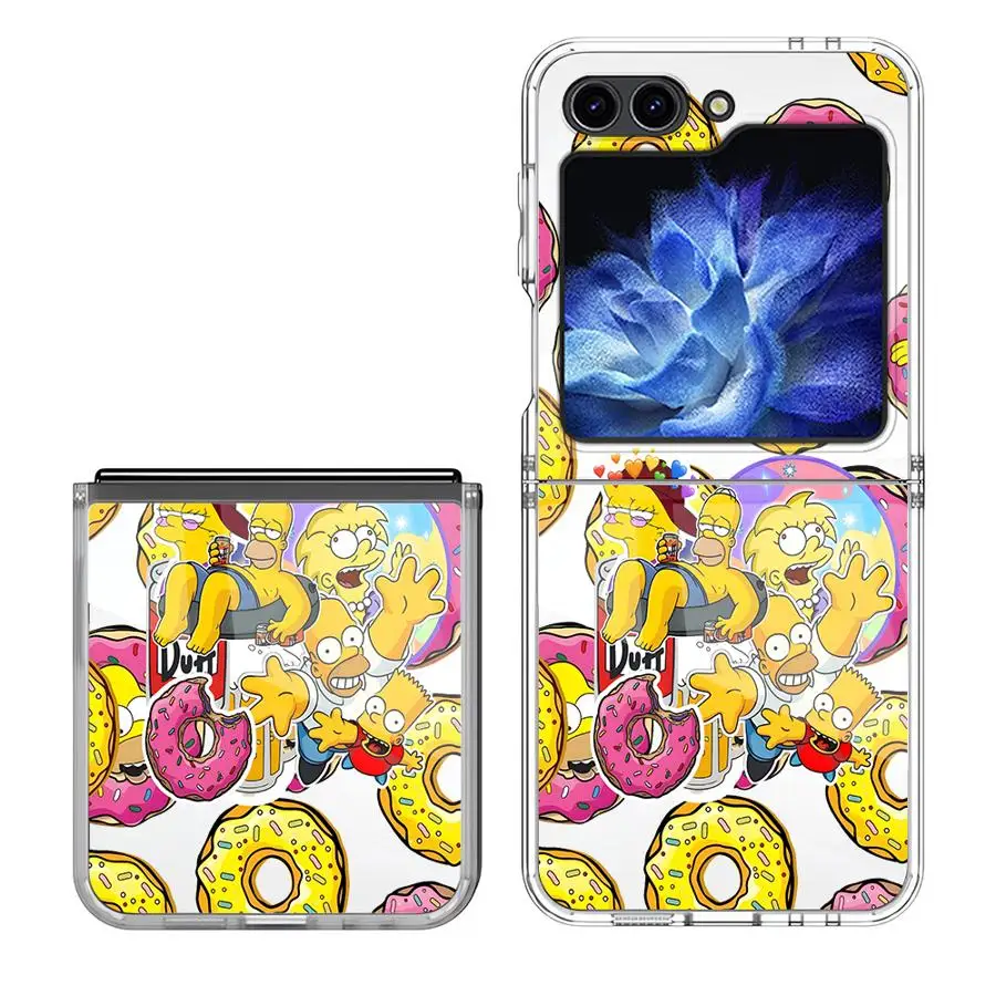 The Simpsons Donuts Hülle für Samsung Galaxy ZFold7 ZFold4 ZFold3 ZFold6 ZFold5 Z Fold 7 6 5 4 3 Harte Handyhülle