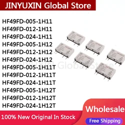5Pcs HF49FD-005-1H11 HF49FD-005 012 024-1H11 1H12 1H11T 1H12T 24VDC 4Pin Mudel