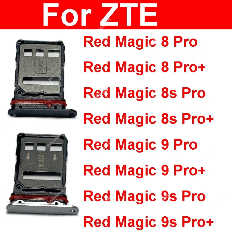 Ranura para Tarjeta SIM para ZTE nubia Red Magic 8 8S 9 Pro+ Plus NX729J NX769J, Accesorio Ideal para Teléfono Celular, Repuesto