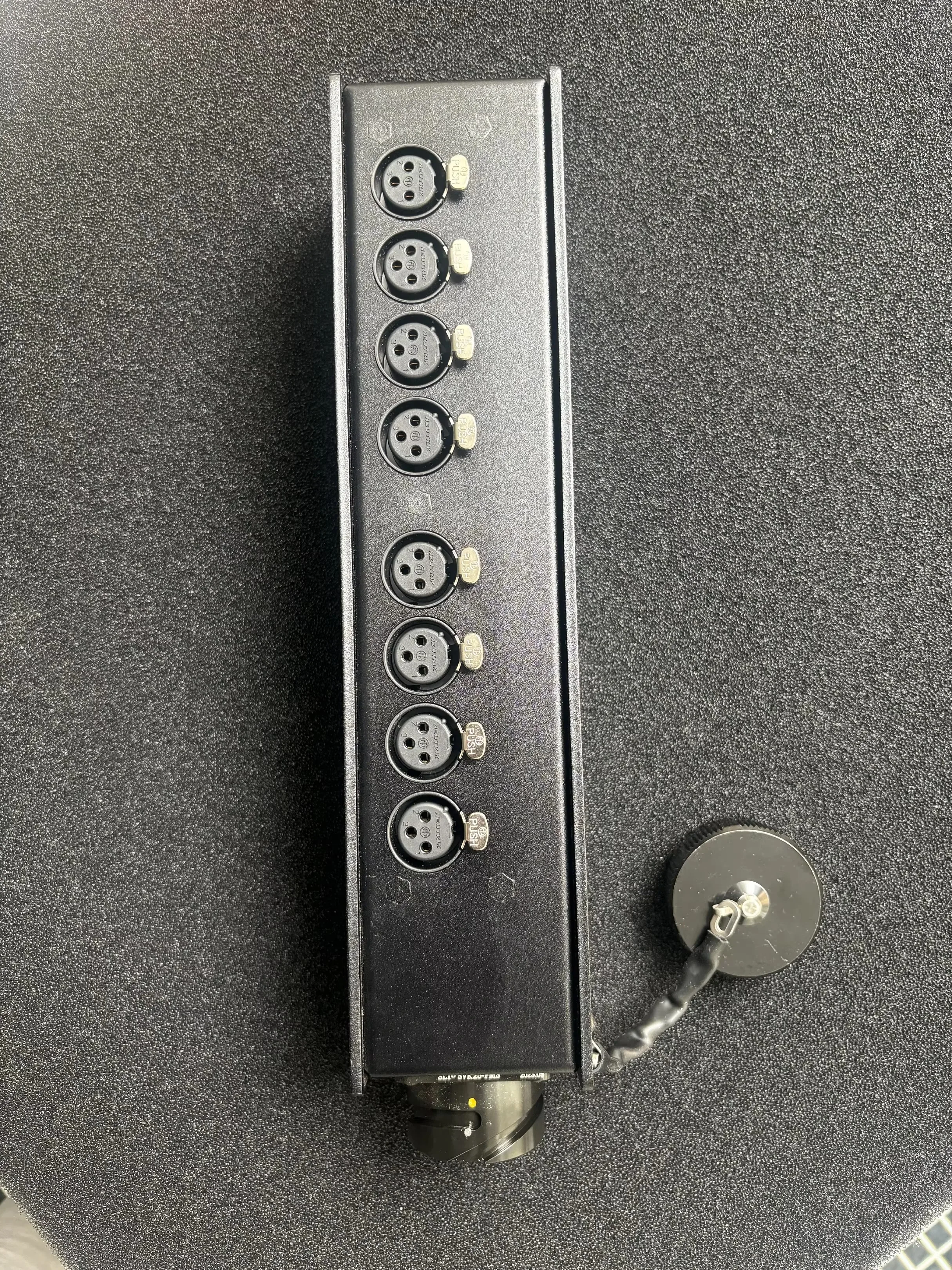 8-Channel Stage Signal Junction Box with NEU-TRIK XLR Connectors & High-Quality Handmade Multipin Cable