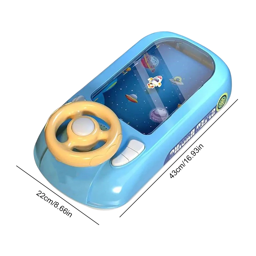 Toddler Simulated Driving Racing Car Game Musical Interactive Simulation Racing Toy Driving Games for Boys Girls Xmas Gifts