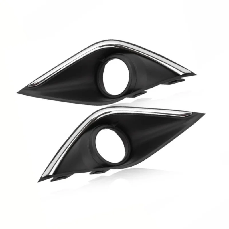 

A Pair Chrome Bumper Fog Light Bezel Cover Left Right For Mitsubishi Outlander Mk3 2015-2019 Front Fog Light Surround Trim Cover