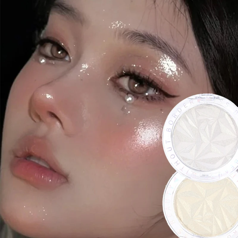 

Diamond Highlighter Flash Glitter High Gloss Powder Makeup Facial Glowing Face Contour Brighten Skin Pearl Highlighter Cosmetics