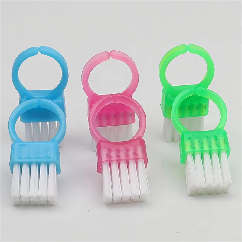 10/20 szt. Pędzli w kształcie pierścienia do czyszczenia paznokci Profesjonalne narzędzie do usuwania żelu do paznokci, pudru i pyłu do paznokci Salonowe pędzle do czyszczenia paznokci