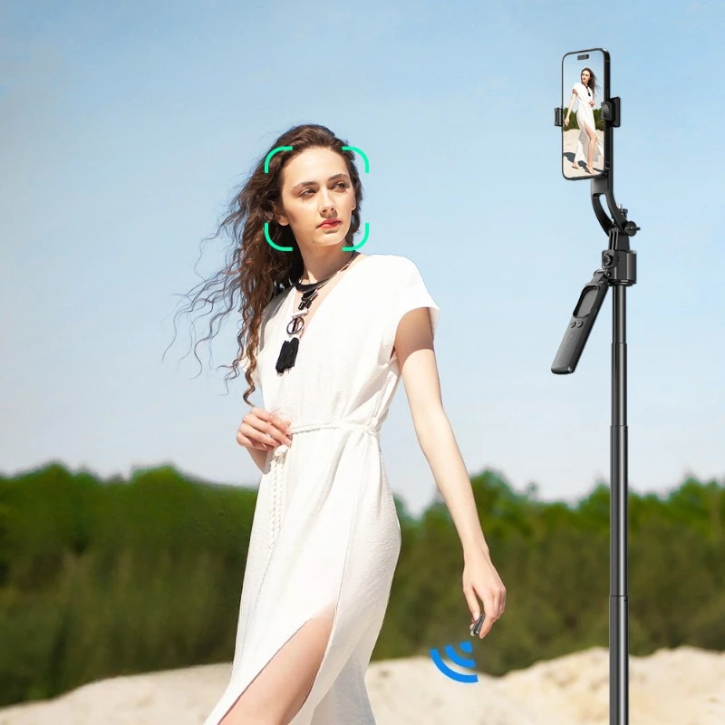 170CM mobile phone selfie stick C17 intelligent AI follow-up anti-shake gimbal quad automatic aluminum alloy camera artifact