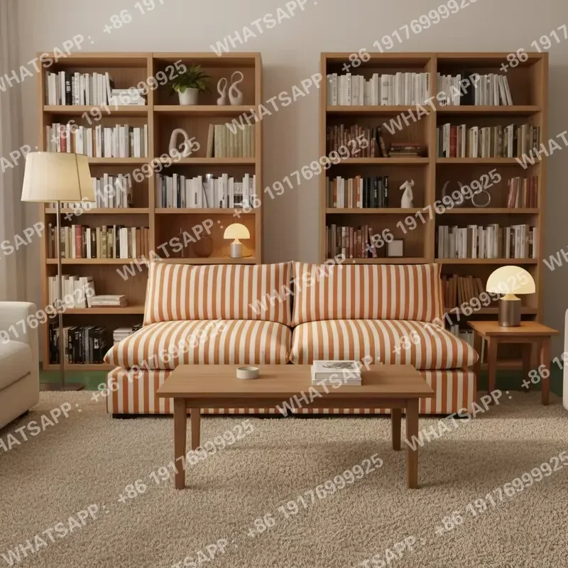 Modern Durable Apartment-Friendly Fabric Home Living Room Sidney Slipcover Armless Middle Module Lounge Chair