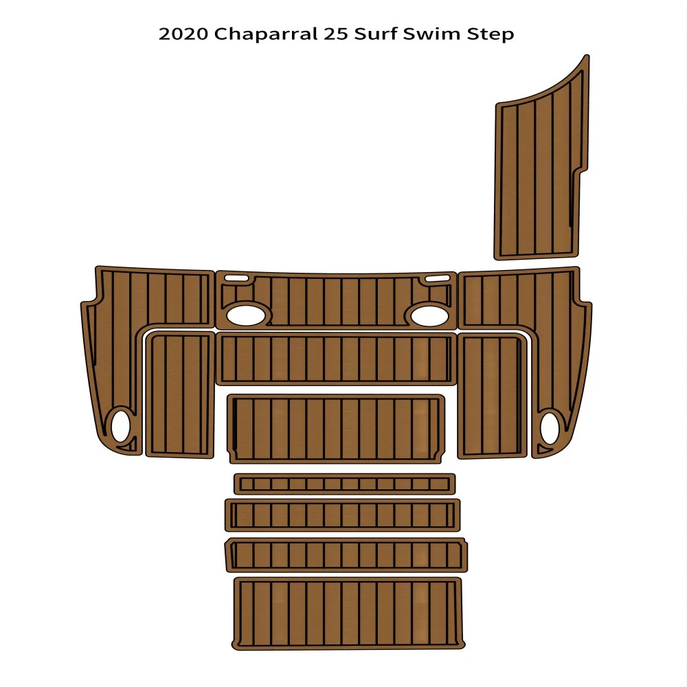 

2020 г., Chaparral 25, напольный коврик для серфинга, плавания, шага, лодки, пены EVA, тикового цвета