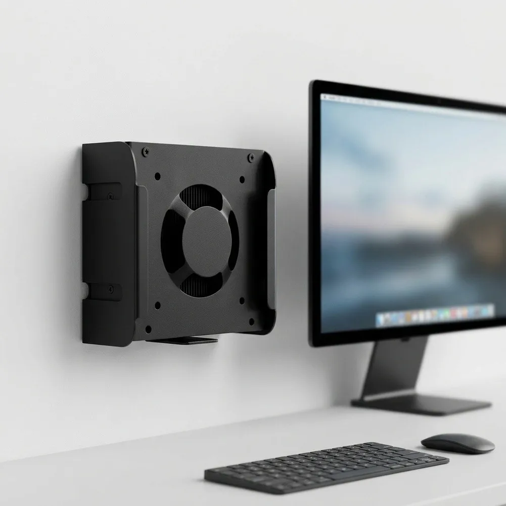 Computer Monitor Wall Bracket Heat Dissipation Bracket For Mac For M6 M5Pro Space-Saving Under Desk Computer Rack Organizer