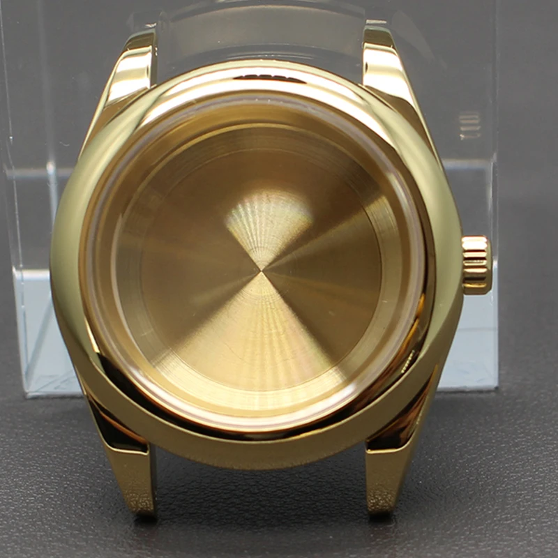 36mm/39mm 고급 시계 케이스 라운드 엣지 케이스 사파이어 글라스 NH34 NH35 NH36 4R36 미요타 8215 무브먼트 28.5mm 다이얼 오이스터 스타일