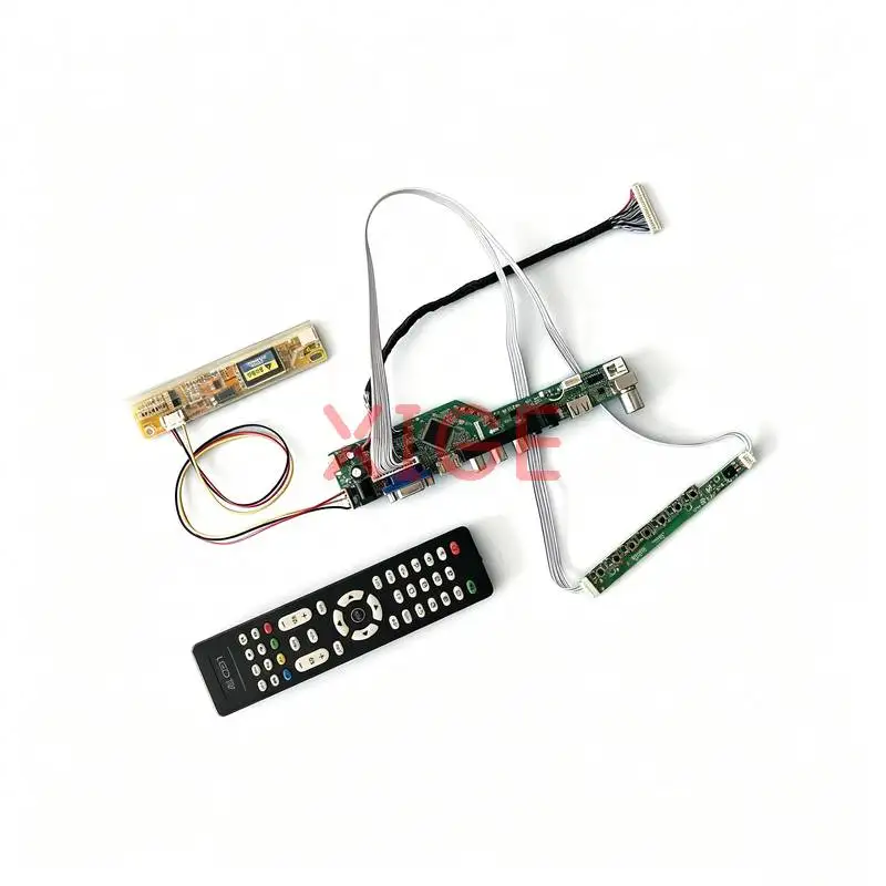 

Matrix Controller Board Fit HSD150PX15 HSD150PX16 HSD150PX14 HSD150PX17 1024*768 LVDS 30-Pin 1024x768 HDMI+VGA+AV+USB 1-CCFL Kit