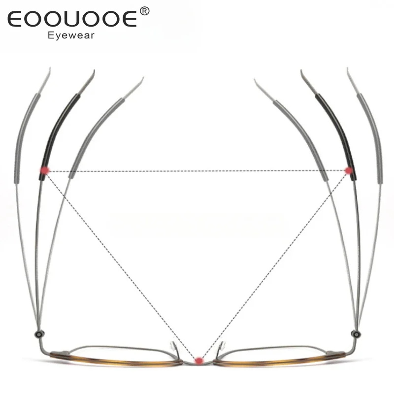 EOOUOOE Acetate Titanium Glasses Frame Men Square Full Eyeglasses Frames 2025 Women Screwless Eyewear 9835