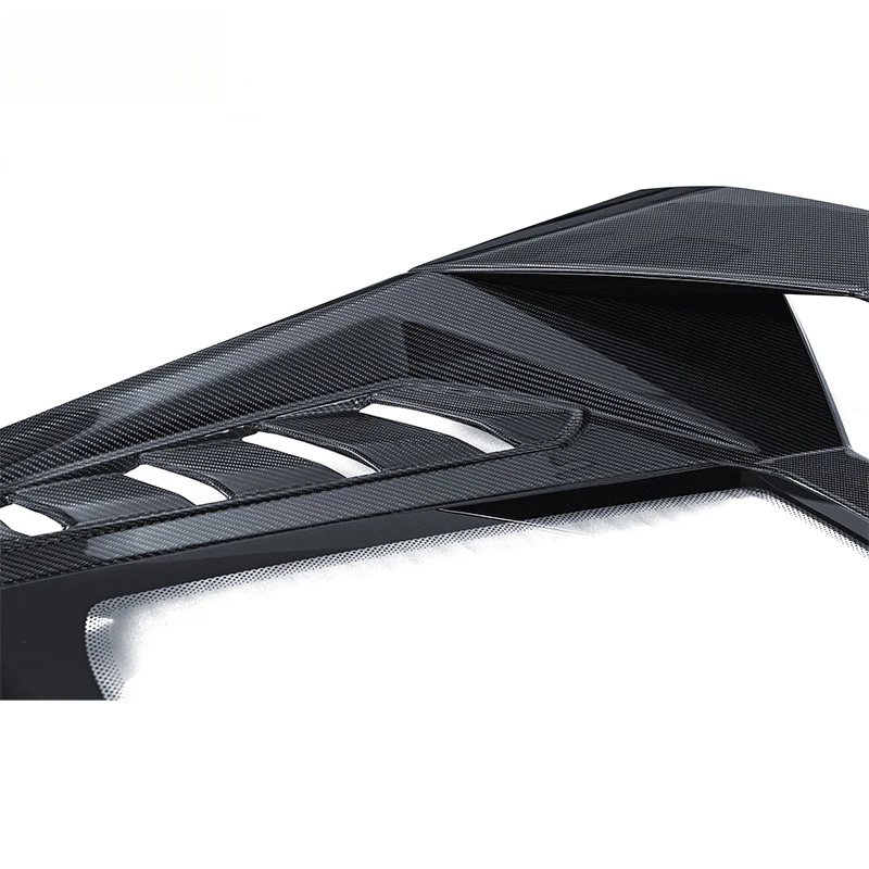 High Quality Tecnica‑Style Dry Carbon‑Fiber Rear Engine Cover, Automobile Upgrade Body‑kit Accessories