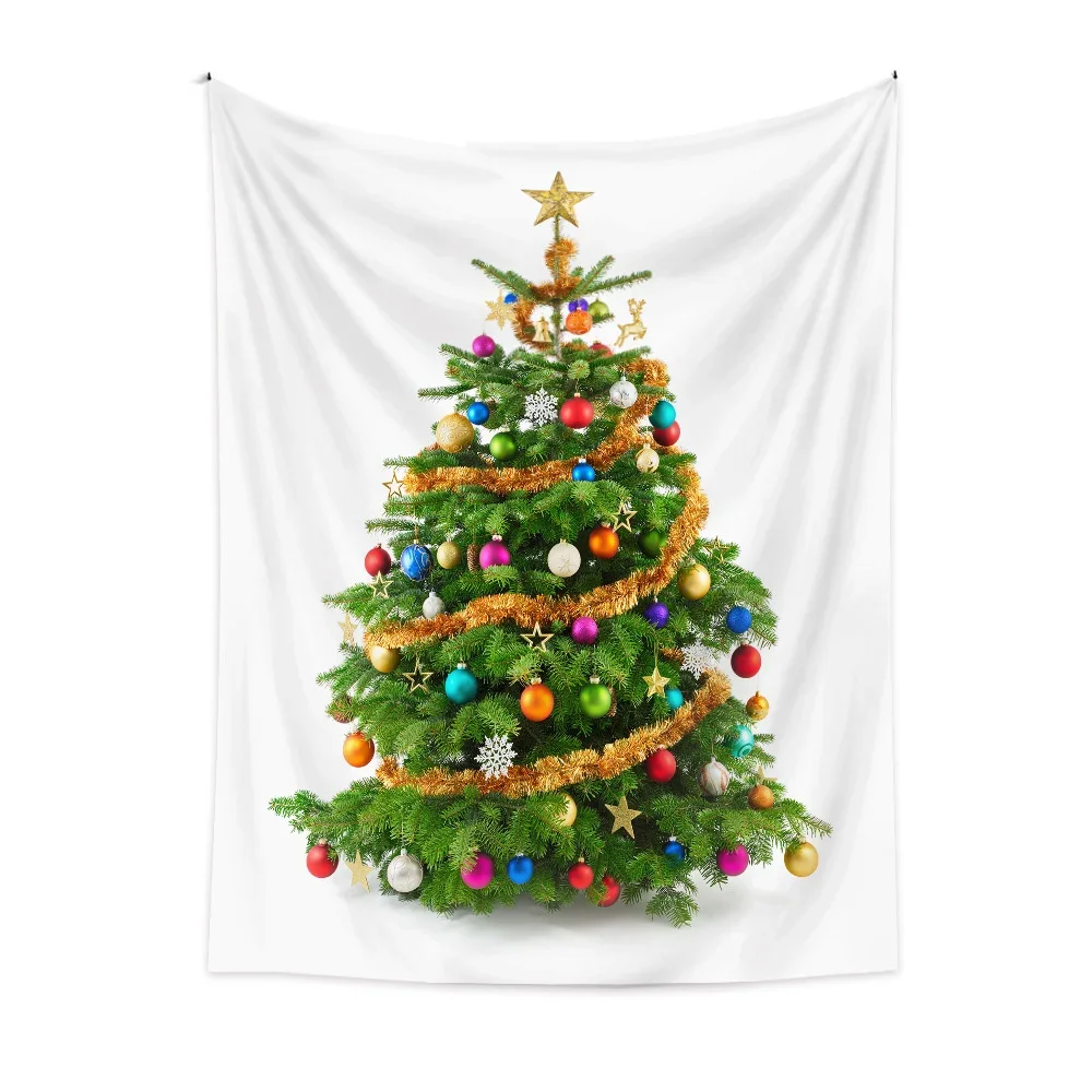 Beautiful Large size Christmas Tree Bedroom Home Decoration New Year Party Tapestry Wall Tapestry Bohemian Decorative Mattress