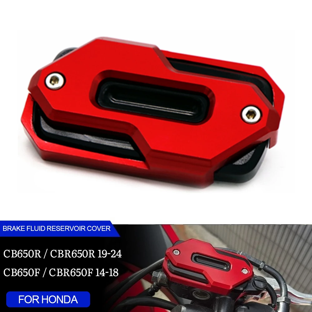 

CB CBR 650R Motorcycle CNC Front Brake Fluid Reservoir Cover Cap For HONDA CB650R CBR650R 2019-2024 CB650F CBR650F 2014-2018