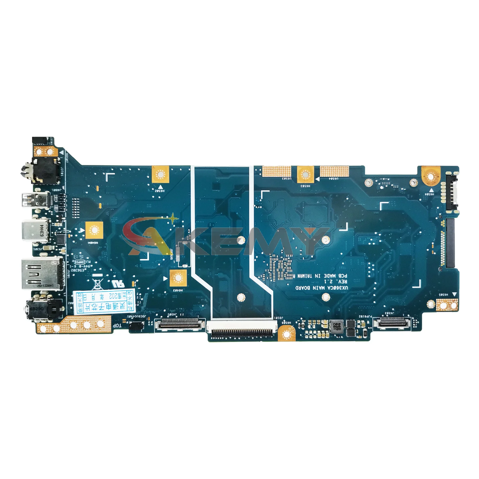 Imagem -05 - Akemy Ux360 Placa-mãe para Laptop Asus Ux360ca Ux360cak Ux360c Tp360ca U360ca U360ca com m3 m5 i5 m7 4g 8g-ram 100 de Trabalho