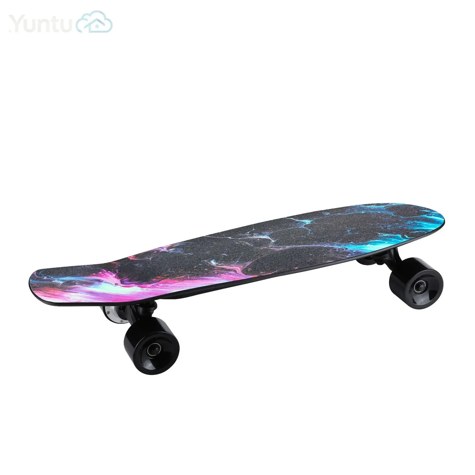 Factory Wholesale Plastic Small Fish Plate Design Four-Wheel Waterproof Electric Skateboard for Adults Remote Control 60kg Load