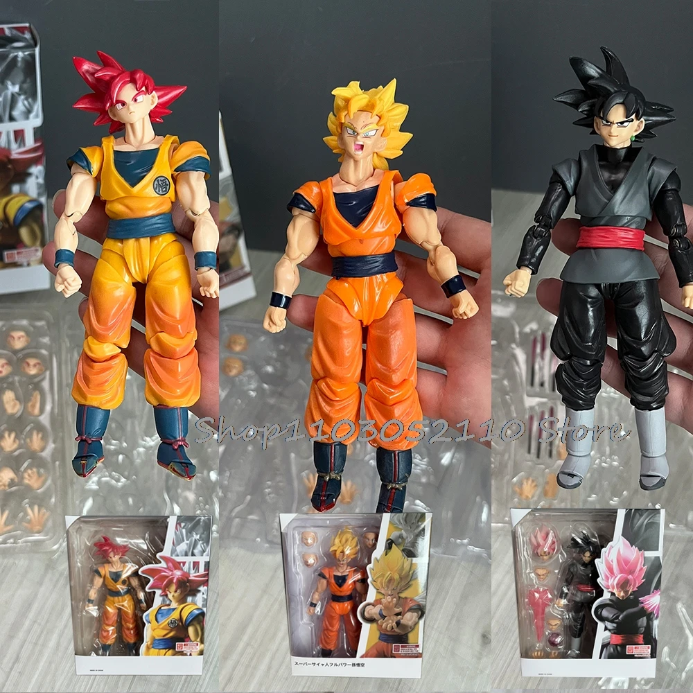 

Dragon Ball Z Super Saiyan Full Power Son Goku God Sun Wukong Black Goku Zamasu Фигурка аниме S.H.Figuarts Модель игрушки в подарок