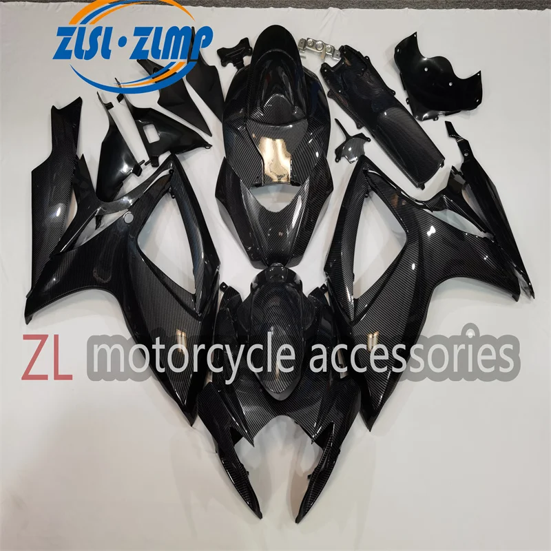 

Подходит для Suzuki GSX R600 K6 2006 - 2007 комплект обтекателей для мотоциклов ABS литьевая пресс-форма GSX 600R углеродное волокно картина 06