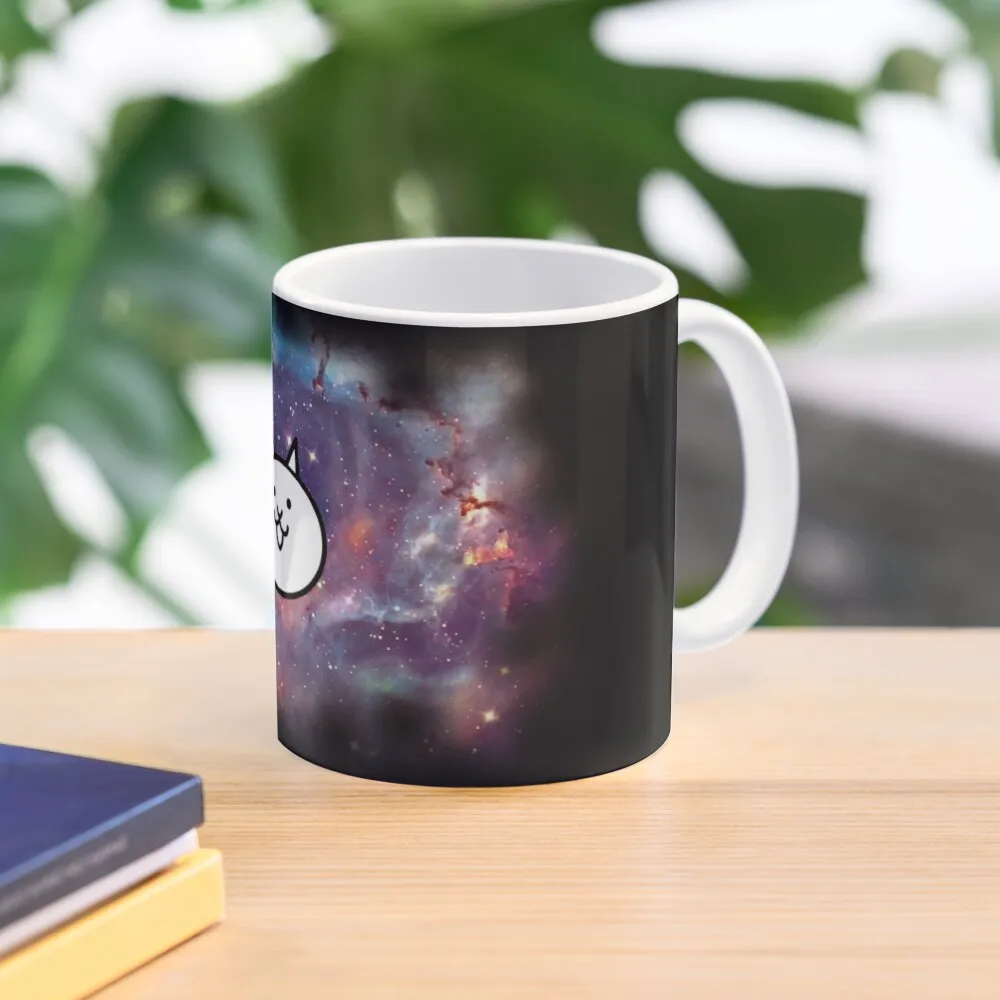 Space Battle Cats Classic  Mug Simple Cup Tea Picture Gifts Handle Round Image Photo Coffee Design Drinkware Printed