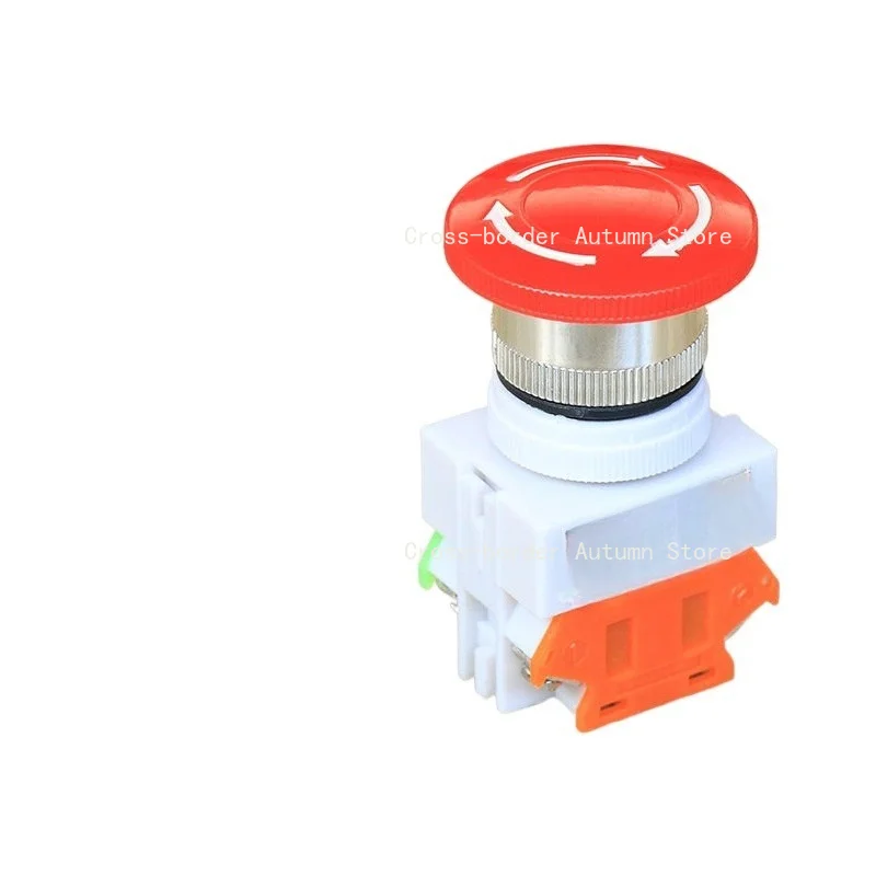 Elevator Mushroom Head Emergency Stop Switch 22MM Hole Size Rotation Reset Inspection Button