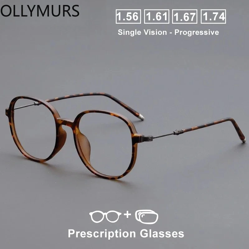 OLLYMURS TR90 إطار النساء النظارات الطبية البصرية مكافحة الضوء الأزرق اللونية قصر النظر مد البصر وصفة النظارات