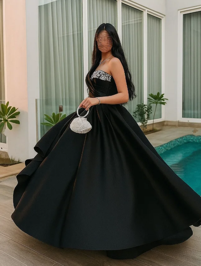 ハンターグリーンふわふわロングイブニングフォーマルドレスクリスタルシャーリングワンショルダーサウジアラビアウエディングガラガウンパストロールユニスカスタマイズサイズ