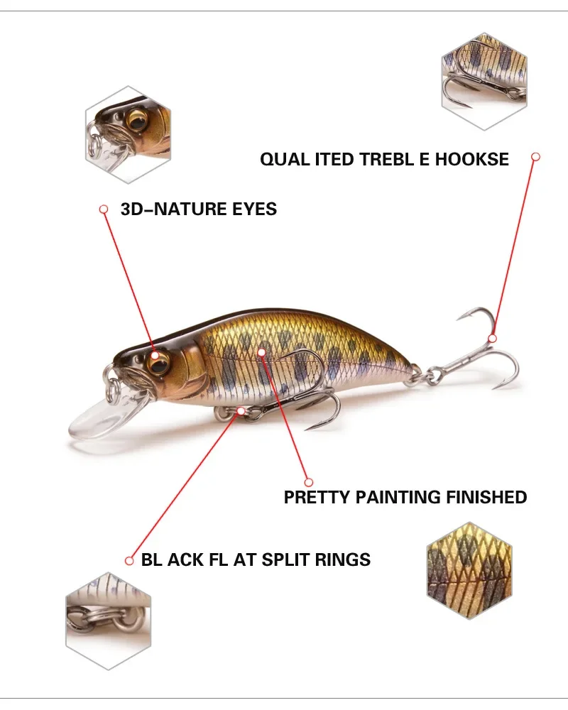 Señuelo hundido tipo jerkbait para lucio y bass - imagen 5