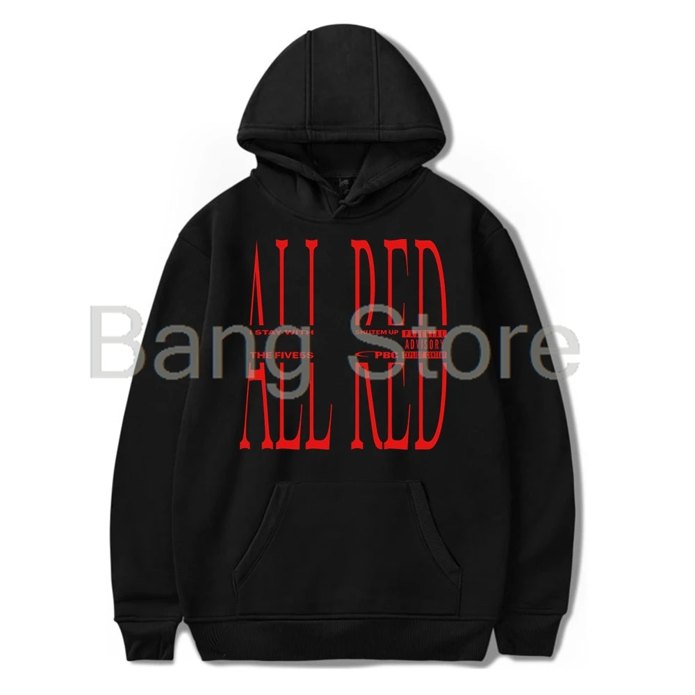 Playboi Carti All Red Hoodie Women Men Long Sleeve Sweatshirt Fashion Pullover Clothes