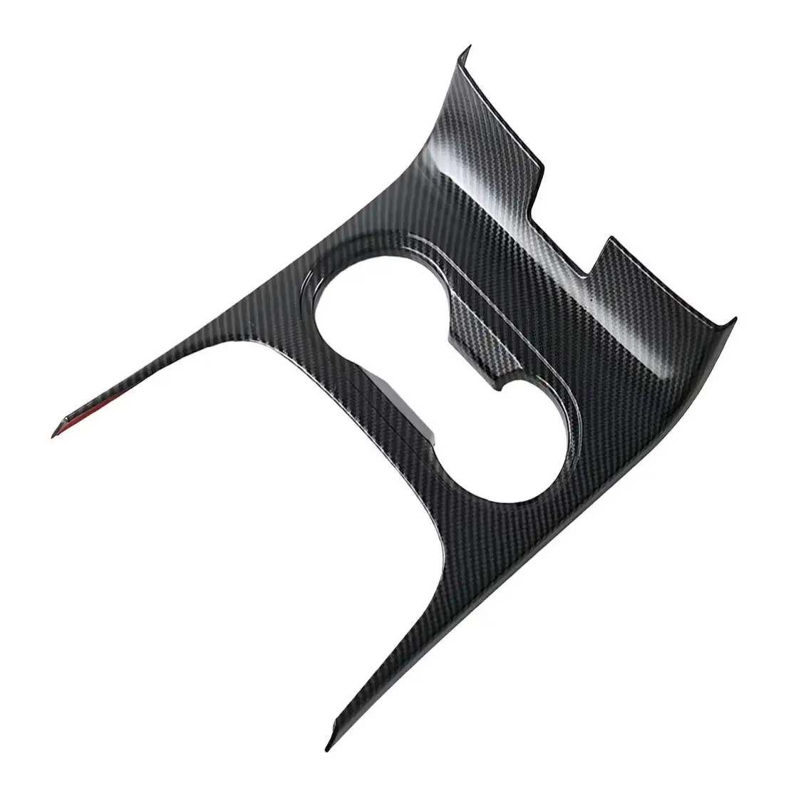 

Внутренняя консоль, центральный держатель для чашки с водой, крышка панели, молдинг, наклейка, подходит для Isuzu MUX MU-X 2023, стиль из углеродного волокна, ABS