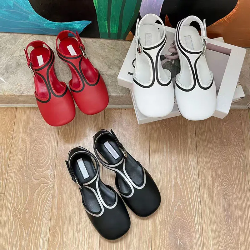 

2025 Fashion leather sandals, comfortable daily casual sandals, minimalist style fake sandals