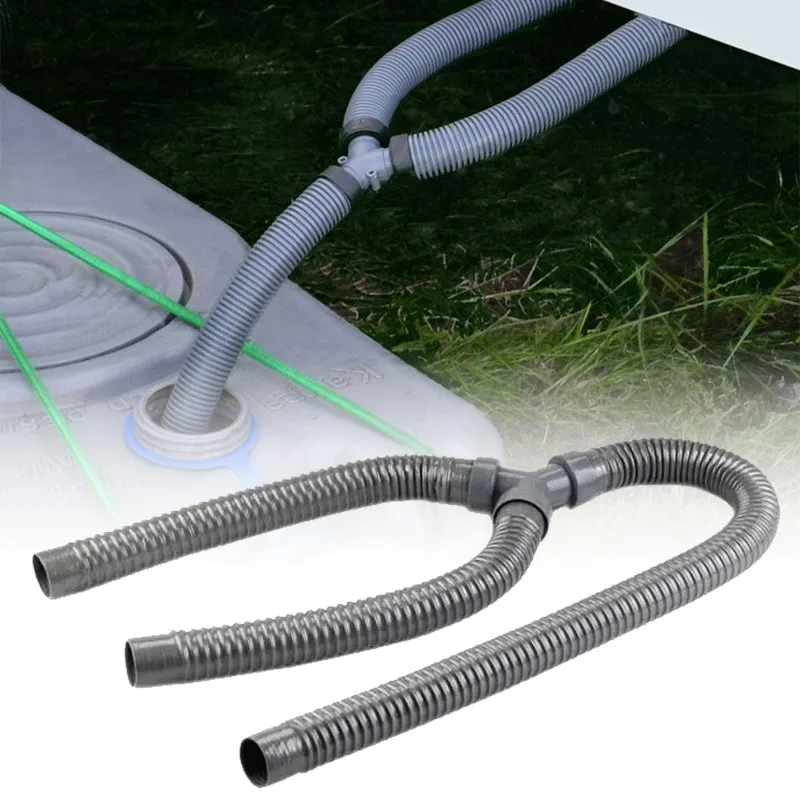 

Double Sink Three-way Drain Y Pipe Motorhome Caravan Waste Water Outlet Kitchen Basin Pipe Barbed Hose Water Fuel Air Connector